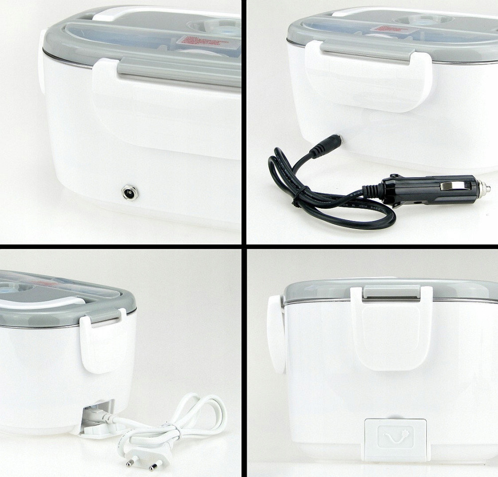 Ланч-бокс с подогревом от 230В и 12В с термосумкой Noveen LB410/420 Зеленый Киев - изображение 8