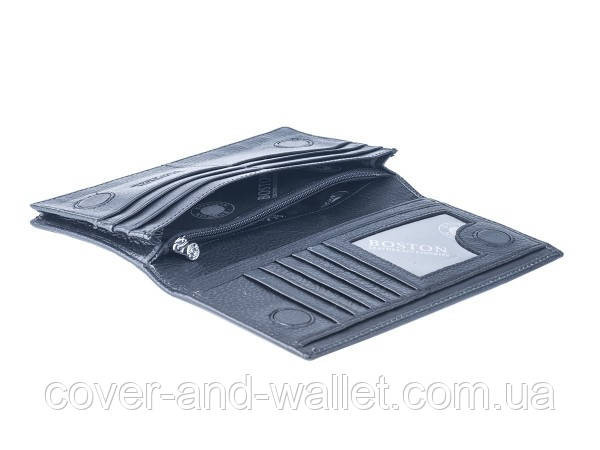 Классический мужской кожаный купюрник на магнитах Marco Coverna M 140 Киев - изображение 9
