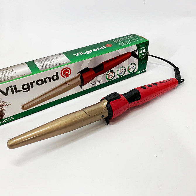 Професиональная плойка для завивки волос ViLgrand VHC-3041LC 40 Вт, Щипцы для приобретения объема волос KQ-53 Львов - изображение 8