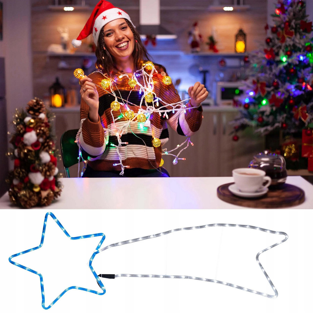 Світлодіодна новорічна комета зірка E12D2 Київ - фото 8