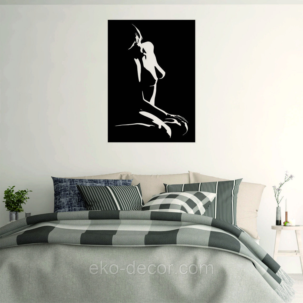 Декоративное настенное Панно «Силуэт женщины», Декор на стену Киев - изображение 5