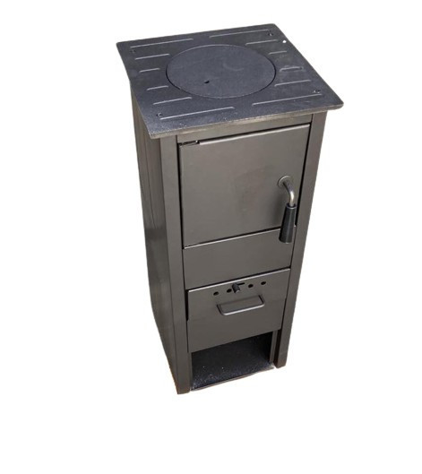 Піч-буржуйка на дровах Termo Sistem KLASIK G-1 з чавунною конфоркою сталева піч 5 кВт до 30 м2 футерована шамотом Сербія Тернопіль - фото 3