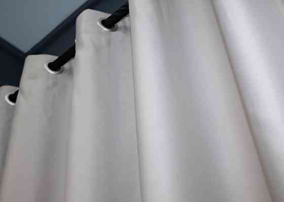 Комплект штор на люверсах VR-Textil Midnight № 1223ш 150х270 см 2 шт Світло-сірий (37-0112) Київ