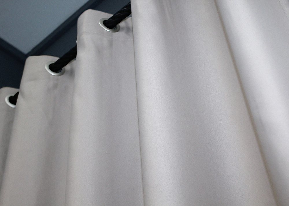 Комплект штор на люверсах VR-Textil Midnight № 1223ш 150х270 см 2 шт Світло-сірий (37-0112) Київ - фото 6