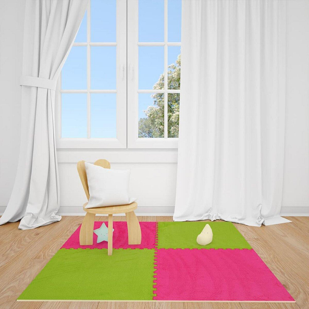 Пол-пазл плюшевый 60х60х1см Салатовый (D) SW-00002095 Киев - изображение 8