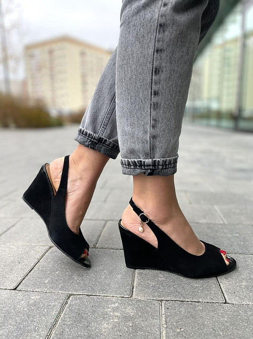 Vesna Босоніжки жіночі VESNA 9325 чорні (літо, замша натуральна) (908) лише 36р.38р. Коломыя - изображение 5