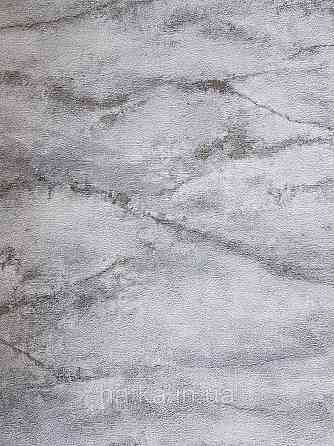 Шпалери вінілові на флізелін Rasch Riva 1.06х10 абстракція хвилі зріз каменю сірі білі сріблясті 972238 Київ