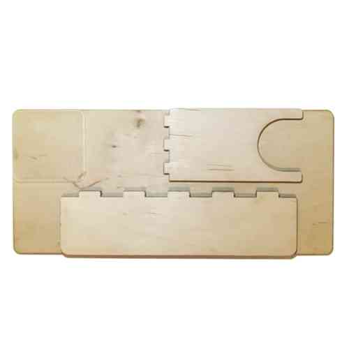 Подставка для клеевого пистолета 60Вт и стержней, фанера Винница