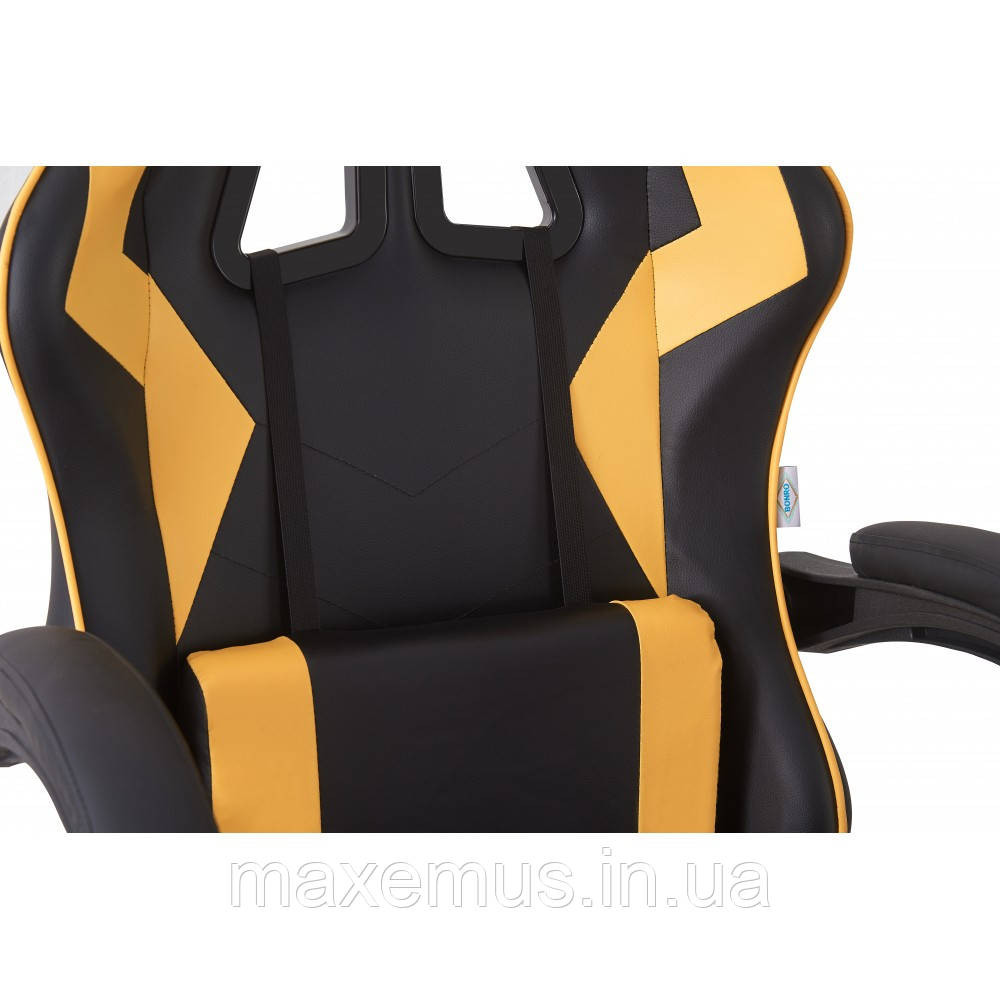 Геймерское компьютерное кресло Bonro B-0519 Желтое с подушками (игровое эргономичное кресло для ПК до 150 кг) Мостиська - фото 17