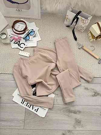 Женская базовая теплая универсальная термобелье пума Бежевий, S-M Одесса