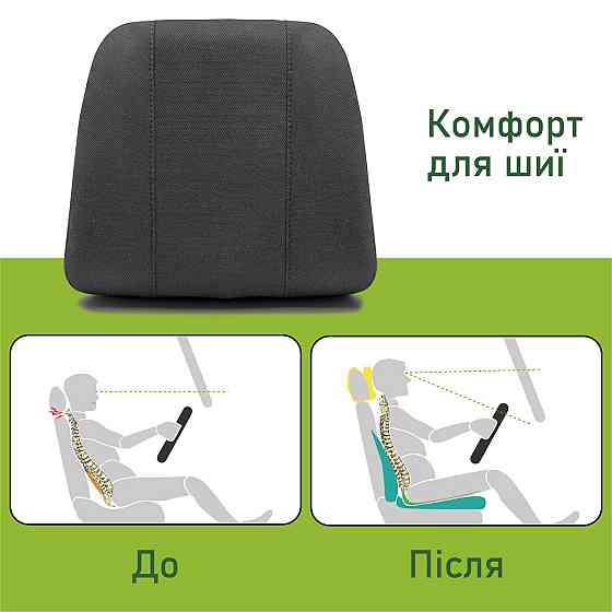 Автомобільний підголівник Comfort Trip AMF 004 225х245х60 чорний Дніпро