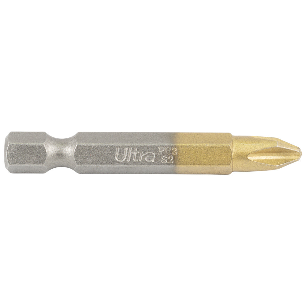 Ultra Биты PH2×50мм ¼" 10шт S2 TIN (блистер) ULTRA (4014212) Коломия - фото 2
