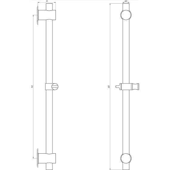 Душевая стойка Globus Lux SUS-1107-BB (000022578) Киев