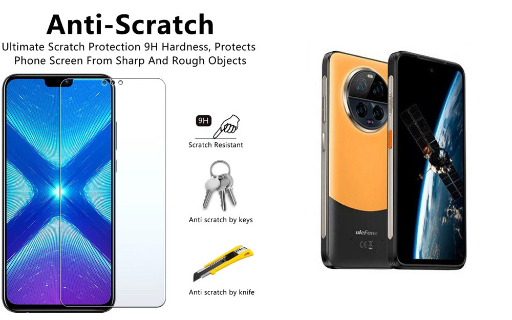 Защитное стекло NeoGlass для Ulefone Armor 23 Ultra – ультрапрозрачное и устойчивое Киев - изображение 1