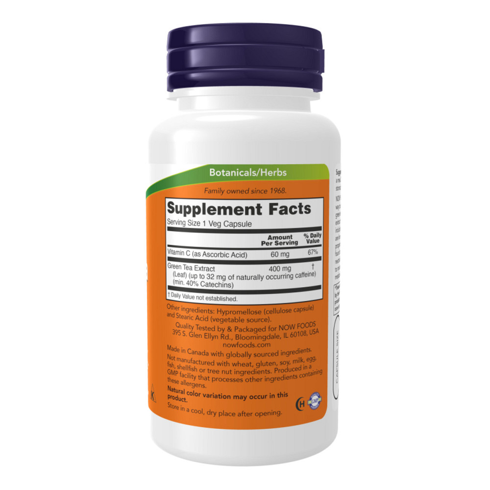 Экстракт зеленого чая Now Foods Green Tea Extract 400mg 100 раст капс Киев - изображение 5