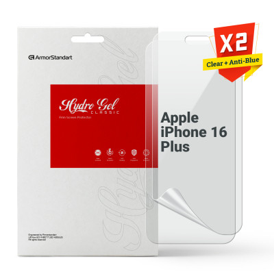 Плівка захисна Armorstandart Kit Clear + Anti-Blue Apple iPhone 16 Plus (ARM80682) Вінниця - фото 1
