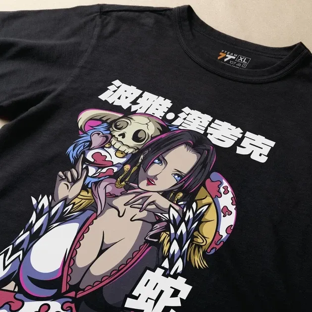 Футболка для підлітка хлопчика з принтом Ван Пис Боа Хенкок Розмір 160 Anime11006 Дніпро - фото 3