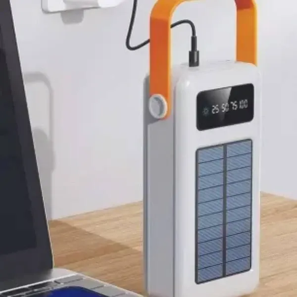 Зовнішній акумулятор (power bank) 80000мАг 8Вт Solar для зарядки пристроїв, з сонячною батареєю Київ - фото 7