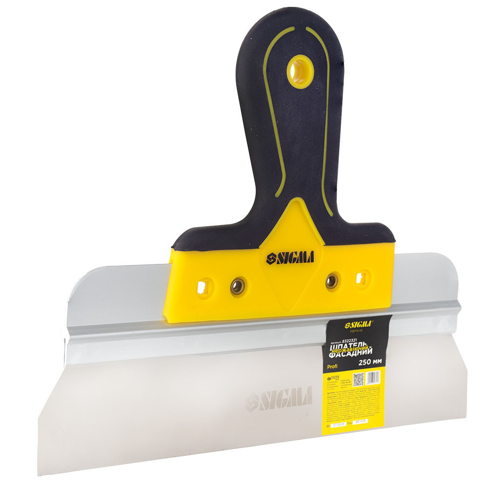 Шпатель нержавеющий фасадный Profi 250мм SIGMA (8322321) Киев - изображение 5