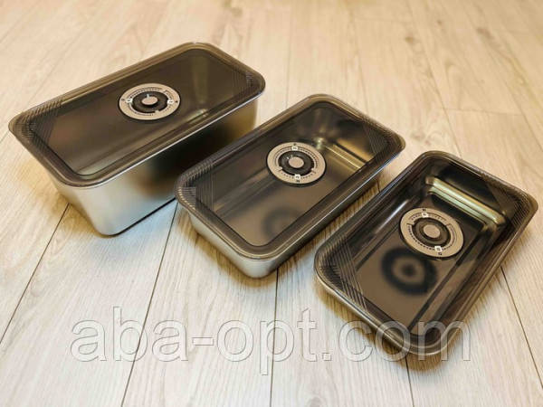 Набор гастроемкостей с вакуумной крышкой Нео V 2,2/3,8/6 л (шт) Одесса - изображение 1