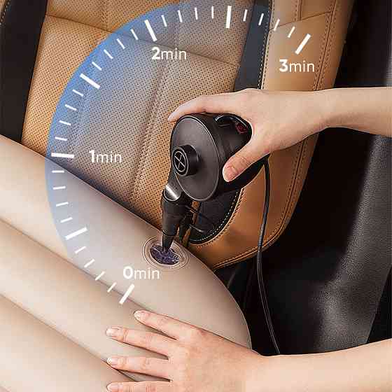 Матрац надувний у машину з насосом (135x80 см) Бежевий SBR Київ