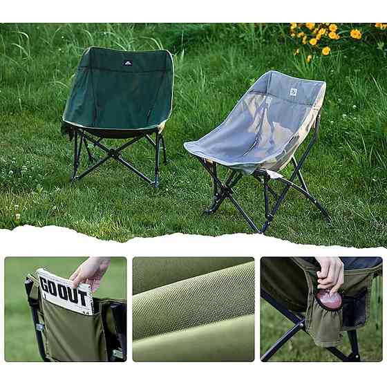 Стілець складаний Naturehike CNK23JU0001, темно-зелений Киев