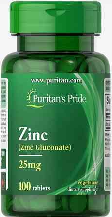 Цинк глюконат для імунітету Puritan's Pride Zinc 25 мг 100 таб Київ