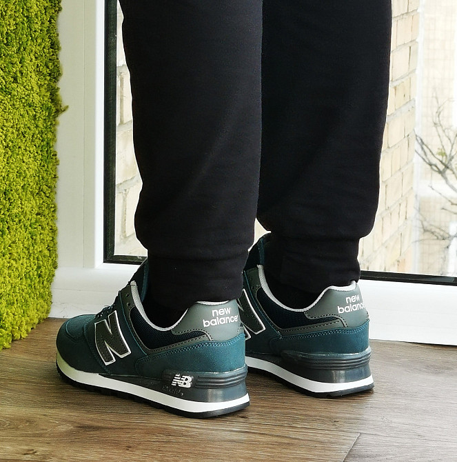 Синие Кроссовки New Balance 574 Женские Мужские Замшевые Голубые Нью Баланс (размеры: 36,37,38, 39) - 63-5 Днепр - изображение 6