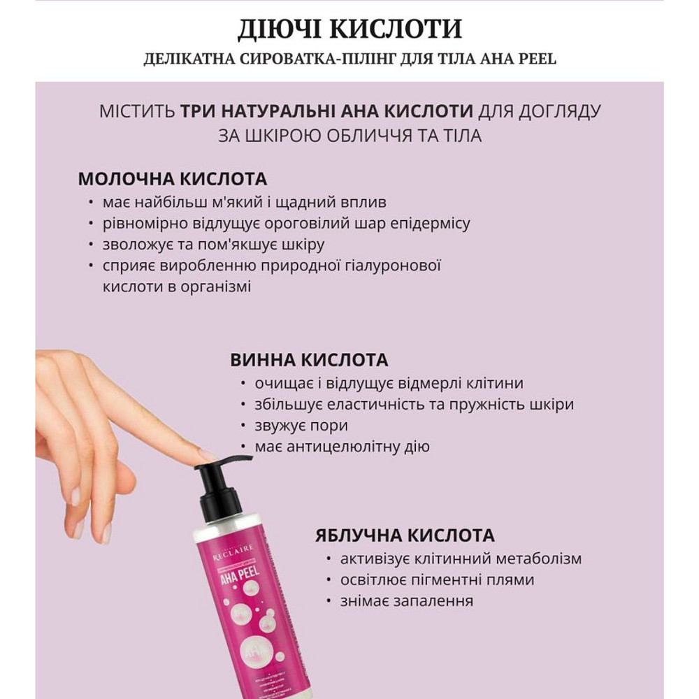 Антицеллюлитный пептидный набор с пилингом Пилинг+Сыворотка+Обертывание Reclaire cosmetics Киев - изображение 18