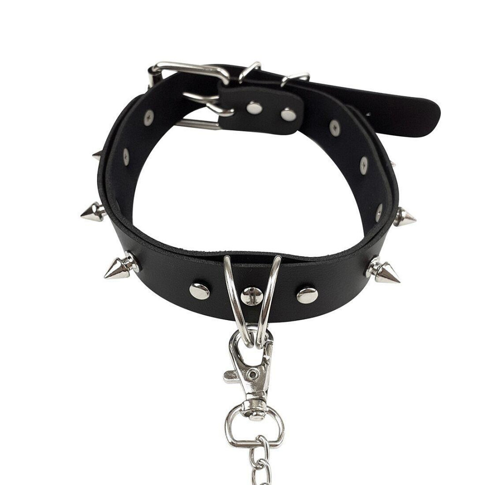 Нашийник з шипами та повідцем Art of Sex - Collar Spikes and Leash Sex Aura Київ - фото 6