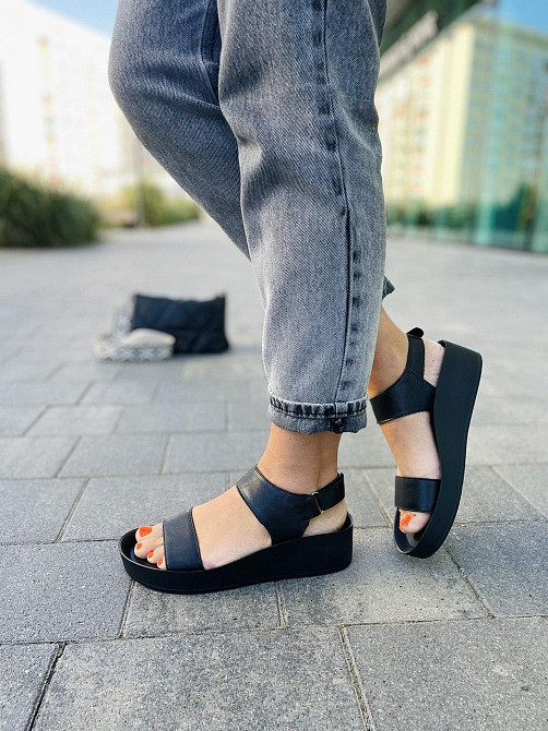 ARLEN Босоніжки жіночі ARLEN Бос-02 чорні (літо, шкіра натуральна) (3746) Коломыя - изображение 3