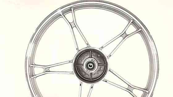Диск колеса 1,2*17 (перед, барабан) (легкосплавний) мопед Дельта (чорний) Мукачево