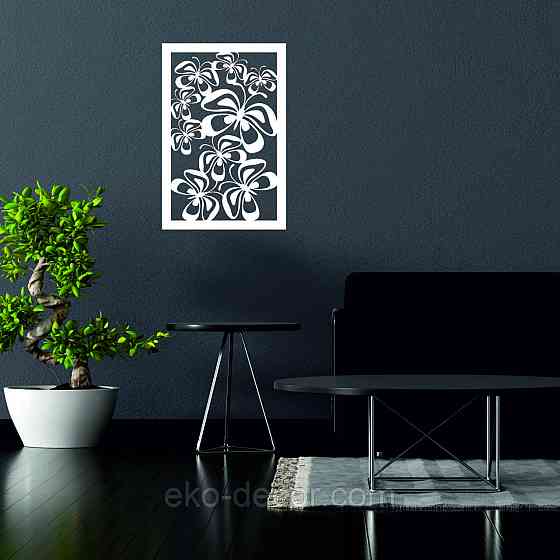 Декоративне настінне 3D Панно «Метелики» Декор на стіну з об'ємом Київ