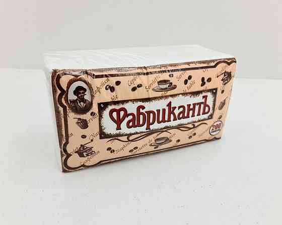 Серветка паперова 200лист ФАБРИКАНТ'Є ЛЮКС однотонна (1 пачка) Харків