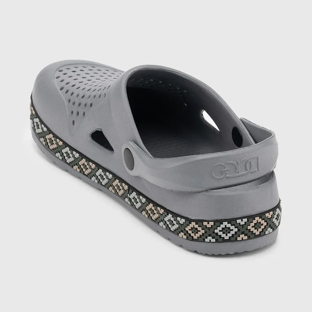 Сабо кроксы мужские серые орнамент Одесса - изображение 18