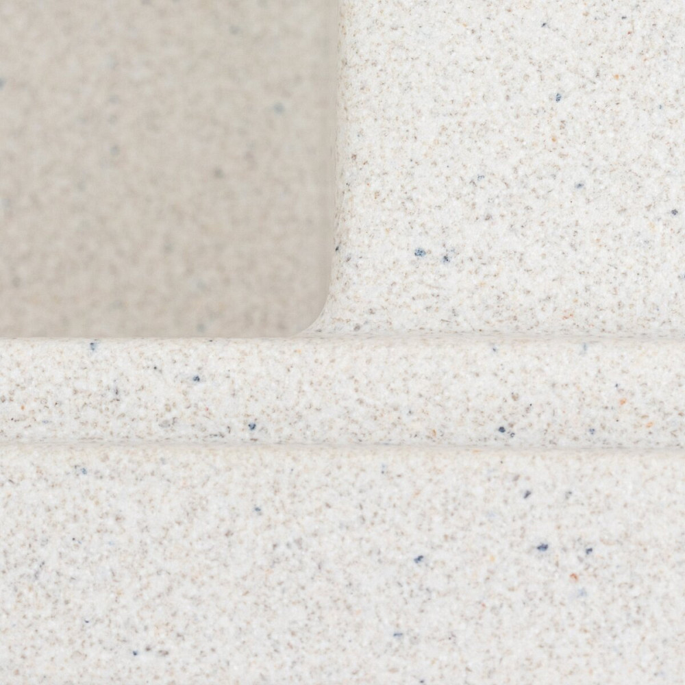 Гранітна мийка для кухні VALESO AZURIT 7950 матова Біла в крапку Коломыя - изображение 5