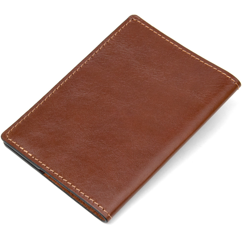 Обложка на паспорт из натуральной кожи Коричневый (GRANDE PELLE) Киев - изображение 6