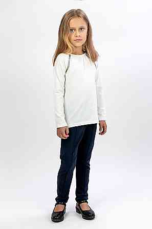 Блузка школьная с длинным рукавом топ Крохатушка одяг Киев