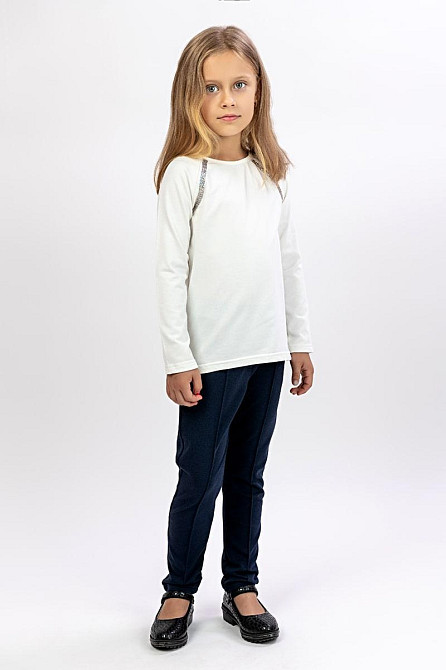 Блузка шкільна з довгим рукавом топ Крохатушка одяг Київ - фото 2