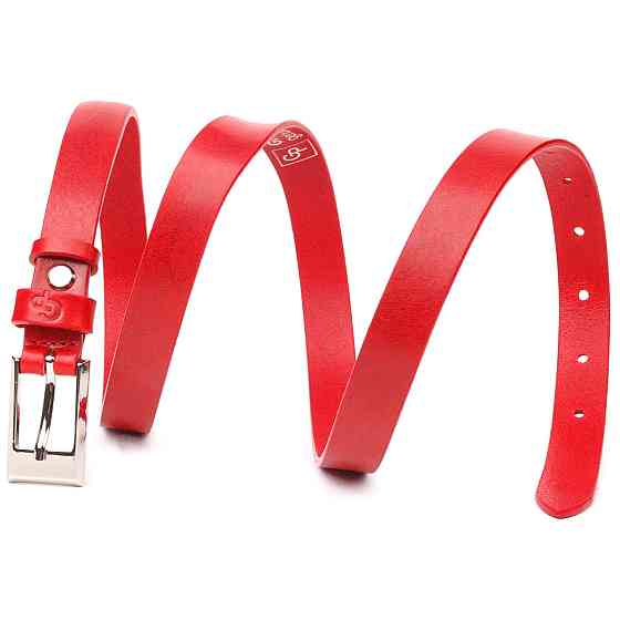 Привлекательный женский ремень из натуральной кожи Grande Pelle 21445 Красный Киев