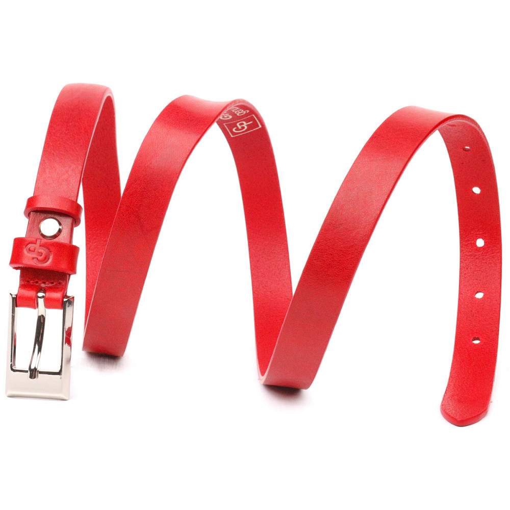 Привлекательный женский ремень из натуральной кожи Grande Pelle 21445 Красный Киев - изображение 5