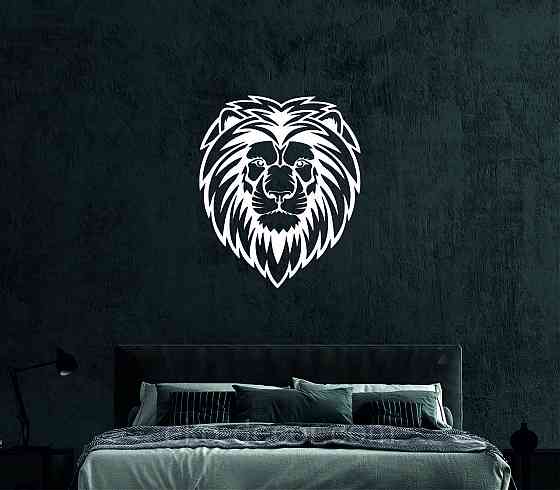 Декоративное настенное Панно «Лев» Декор на стену 70*59 см, Белый Киев