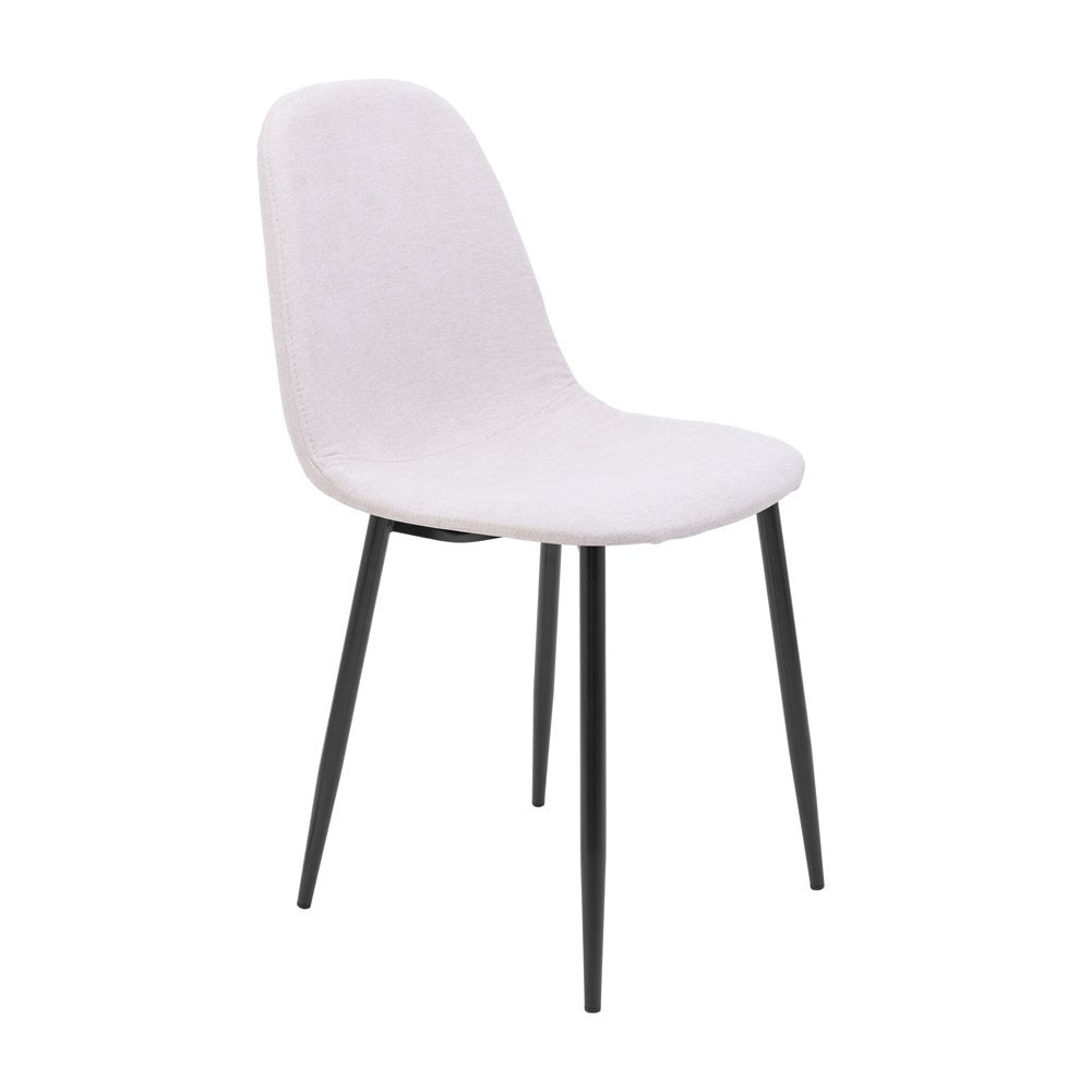 Стілець крісло м'який MacaoDesign U Magic Beige чорні ніжки Білий Київ - фото 1