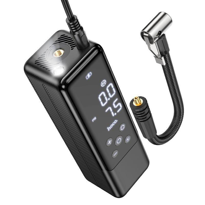Автомобильный насос HOCO ZP5 May smart air pump Black Одесса - изображение 8