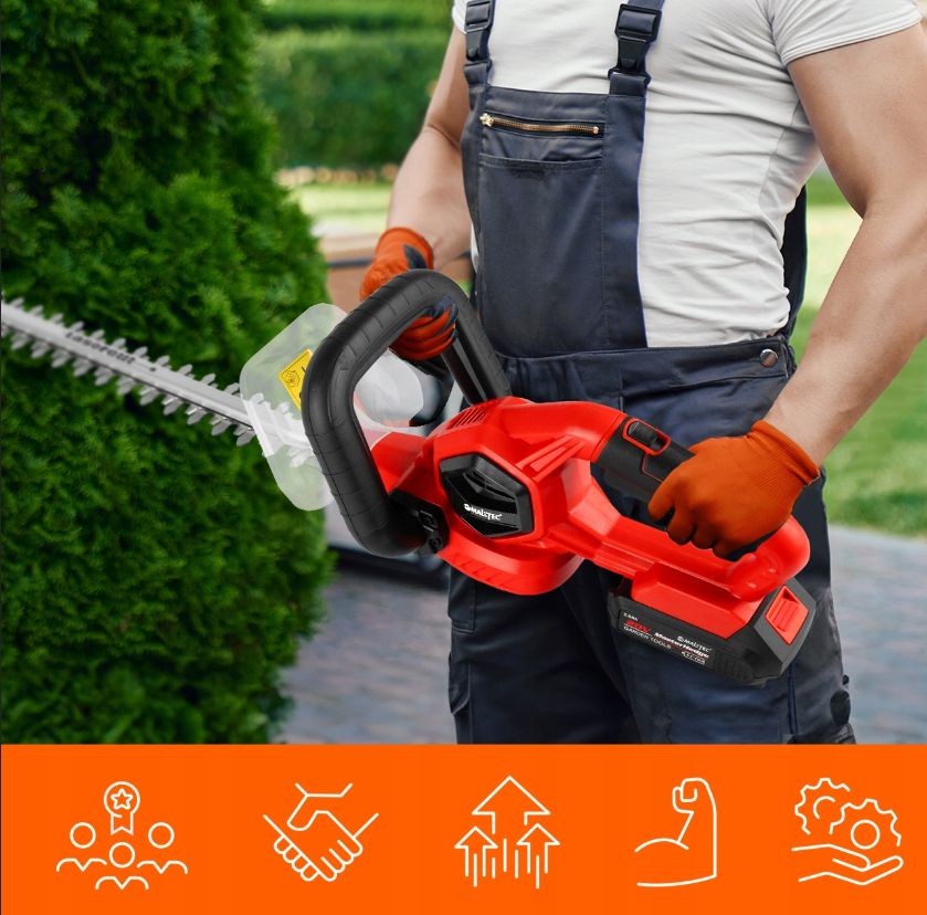 Кущоріз акумуляторний Maltec 58см 20В + акумулятор Maltec 20В 2А·год (Польща) Київ - фото 8