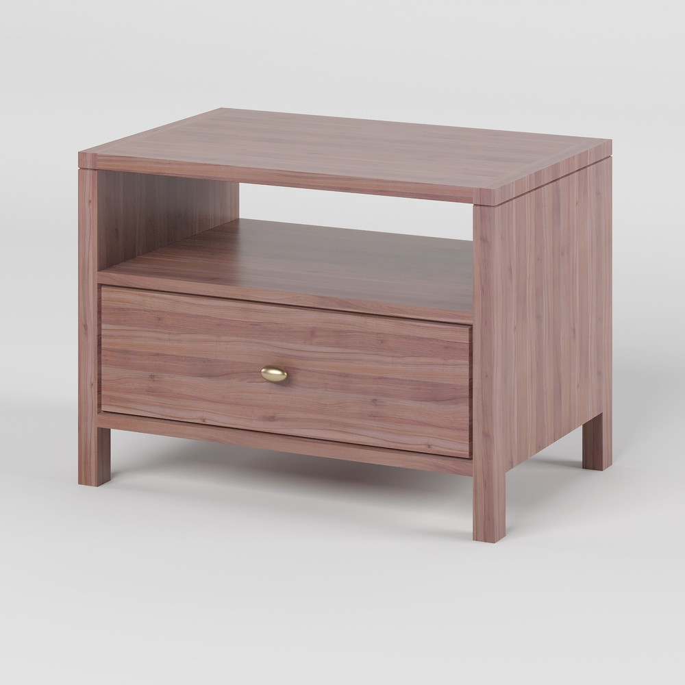 Тумба прикроватная из дерева Mebigrand Детройт 60х44х40 см Орех лесной (MBG-21390) Днепр - изображение 2