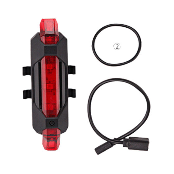 Задний велосипедный фонарь USB, белый и красный свет Киев