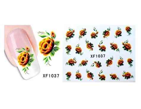 Наклейки для нігтів "Квіточки" XF1037 Київ
