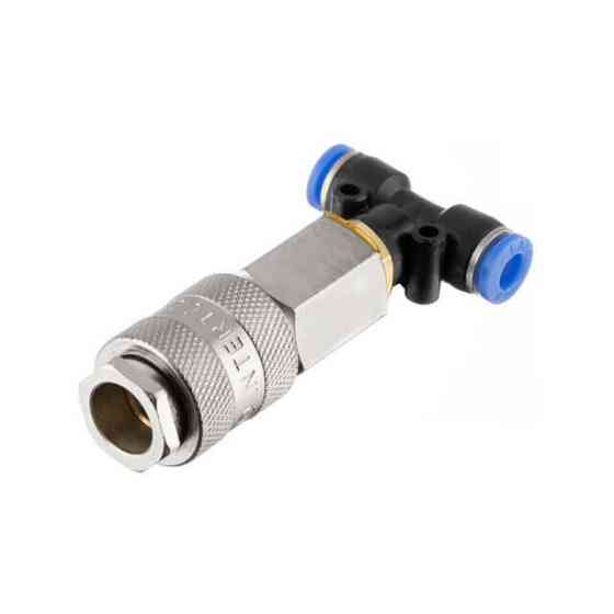 Набір для продувки кабіни вантажних авто: пістолет, шланг поліуретановий 5 м 6×4 мм, трійник на шланг 6 мм, на швидкороз'ємних Київ