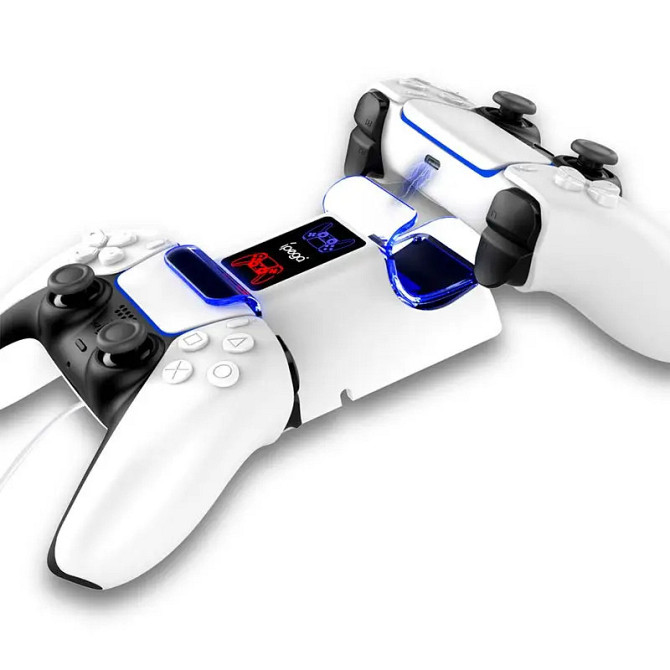 Зарядна станція для геймпадів iPega PG-P5003 DualSense PlayStation 5 (Білий) Николаев - изображение 3